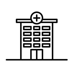 hospital line icon
