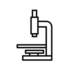 microscope line icon