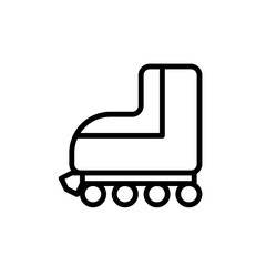 Obraz premium skates line icon