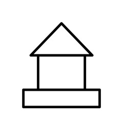 stack the blocks line icon