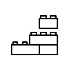 stack the blocks line icon