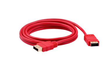 cable red for hard disk drive on white or PNG transparent background.