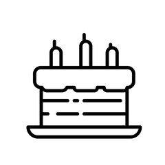 cake line icon