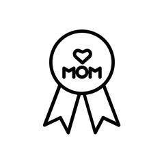 mother's appreciation line icon
