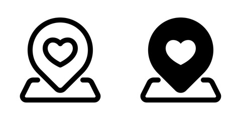 Editable wedding location vector icon. Wedding, valentine, love, celebration. Part of a big icon set family. Perfect for web and app interfaces, presentations, infographics, etc