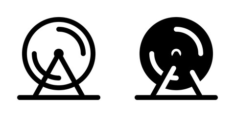 Editable hamster wheel vector icon. Veterinary, animal, pet care, pet shop. Part of a big icon set family. Perfect for web and app interfaces, presentations, infographics, etc