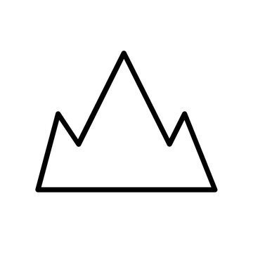 mountain line icon