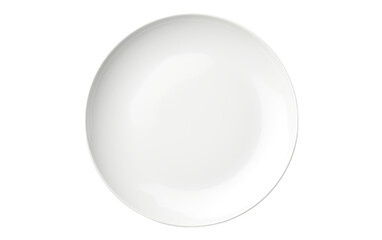plate white color on white or PNG transparent background.