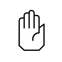 Obraz premium stop line icon