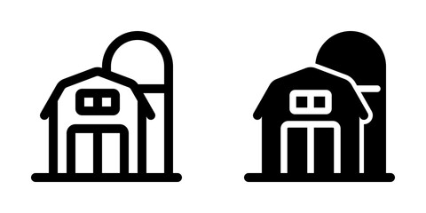 Editable silo barn vector icon. Farm, building, structure. Part of a big icon set family. Perfect for web and app interfaces, presentations, infographics, etc