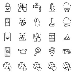 Environment Icon in Line Style Perfect for Presentation and any Purpose