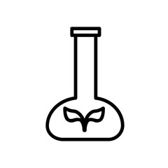 plant laboratory line icon