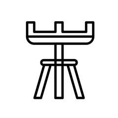 standing rod standing rod line icon