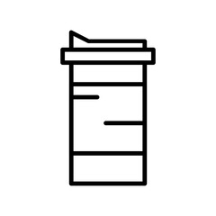 drink bottle line icon