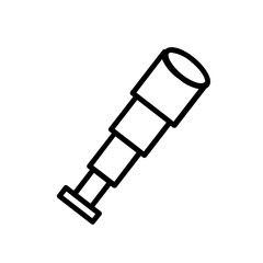 telescope line icon
