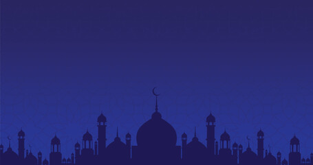 bagrond illustration design with an elegant Islamic theme