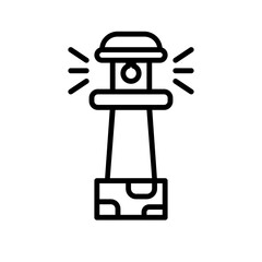 lighthouse line icon