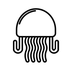 jellyfish line icon