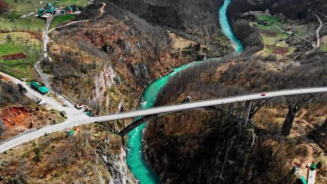 Montenegro Tara bridge in the canyons