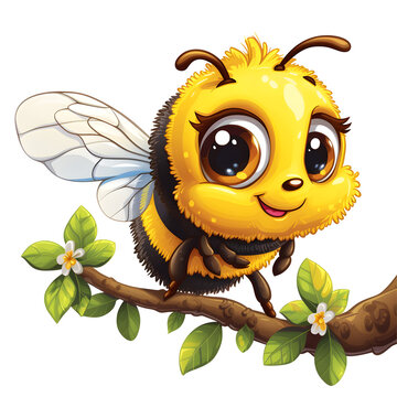 Vector Image of Cute Bumblebee