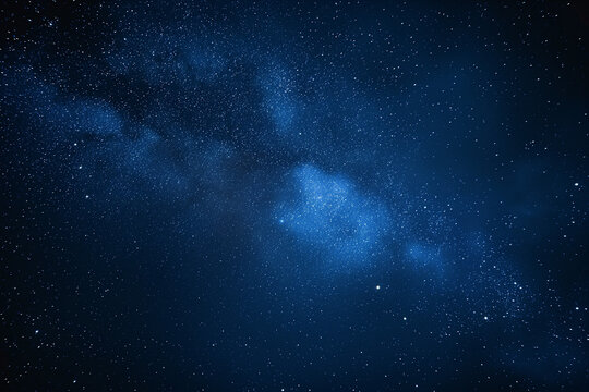 星が瞬く夜空、銀河、3D CG