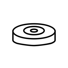 Naklejka premium landmine line icon