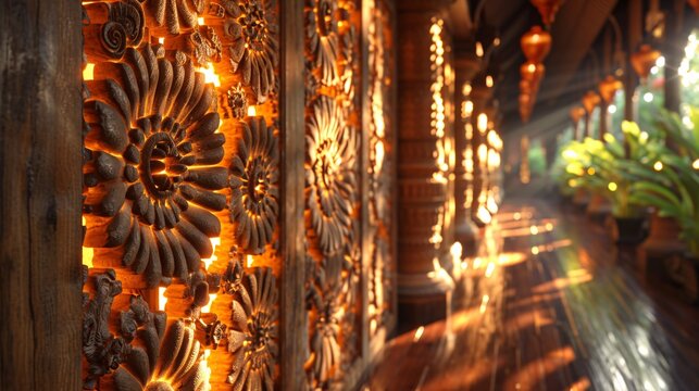 Glowing Wooden Decorations: A Trendy and Eco-Friendly Alternative to Plastic Generative AI