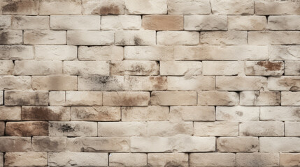 Brick wall background, ecru colorful grunge texture or pattern for design. Generative ai