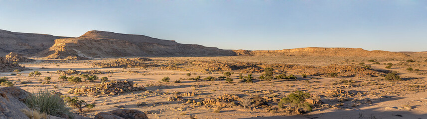 myriad of Dolerite boulders in desert, near Hobas,  Namibia