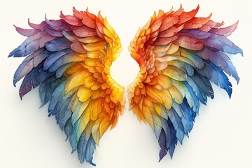 Fototapeta premium Fantastical Flower Wings Generative AI