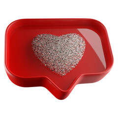 3d heart glitter - 3d like or 3d love