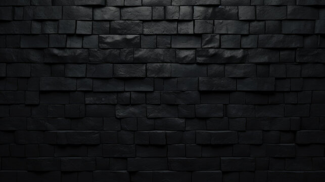 Brick wall background, vantablack colorful grunge texture or pattern for design. Generative ai