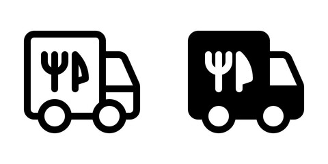 Editable delivery truck vector icon. Part of a big icon set family. Perfect for web and app interfaces, presentations, infographics, etc