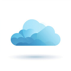 Fototapeta premium Wolken als Zeichnung in Pastell blauen Farben als Hintergrund