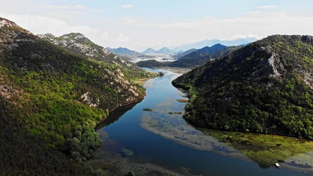 Drone footage from Montenegro mountains