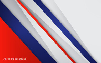 Modern background blue with white and red color