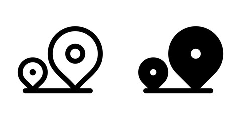 Editable location tracking vector icon. Map, location, navigation. Part of a big icon set family. Perfect for web and app interfaces, presentations, infographics, etc