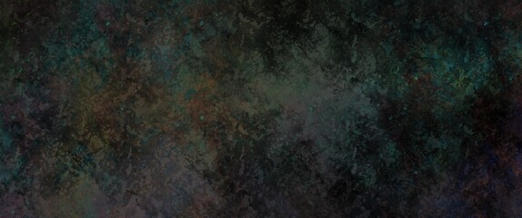 Abstract dark stone texture in shades of green with interesting small elements