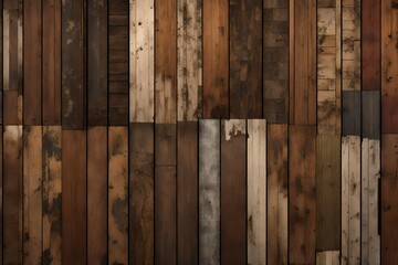 AI-generated images of grunge wood panels