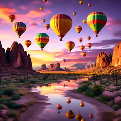 hot air balloons