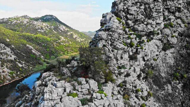 Montenegro mountains with the lake