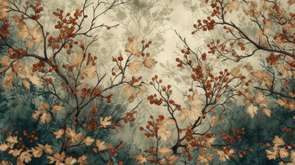 Obraz na płótnie Canvas Colorful flowers and plants surreal background design