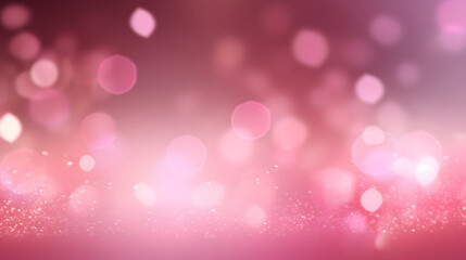 abstract of pink glow particle with bokeh background