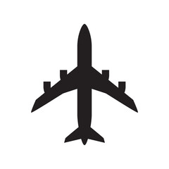 Vector plane icon. Simple airplane illustration. Trip Travel Logo Design Template