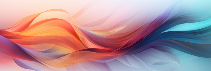 Colorful smoke abstract banner background