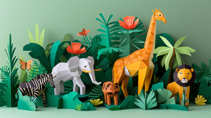 zoo paper craft