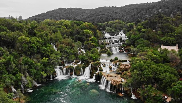 waterfall in the park