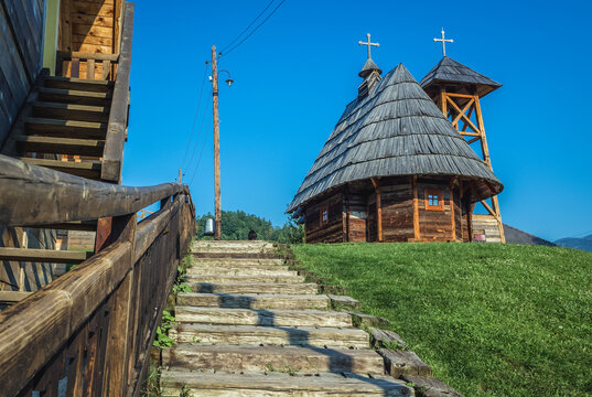 Kustendorf, Serbia - August 29, 2015: Saint Sava Church in Kustendorf village, also called Drvengrad built by Emir Kusturica