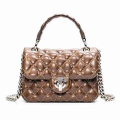 PU Leather Ladies Bag For Women isolated White background 