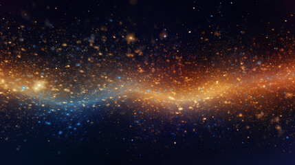 Fototapeta premium Featuring stunning soft bokeh lights and shiny elements. Abstract festive and new year background